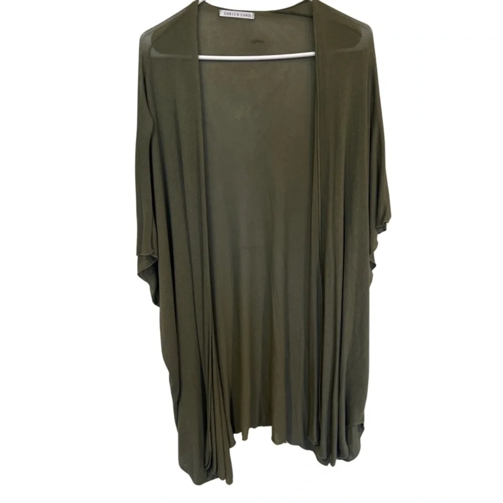 Green Short Sleeved Cardigan - Picture 1 of 4